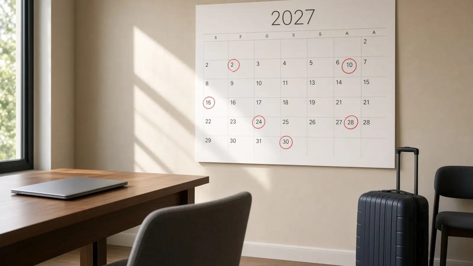 Calendario laboral 2027: festivos oficiales en el BOE